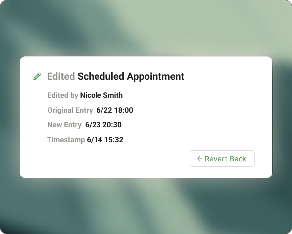 Comprehensive Change Log Tracking